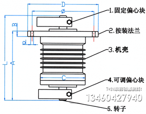 立式振动电机原理图